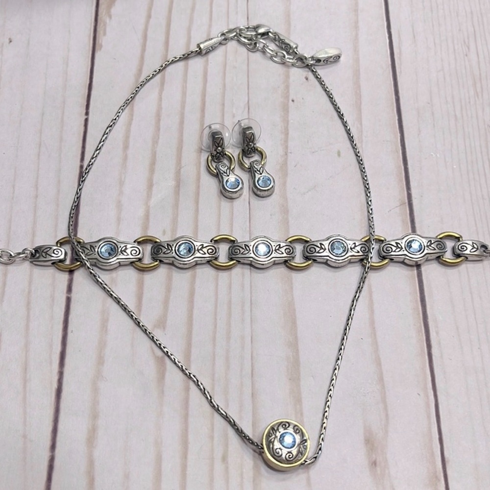 Brighton Silver & Gold Toned 3 Piece
Jewelry Set